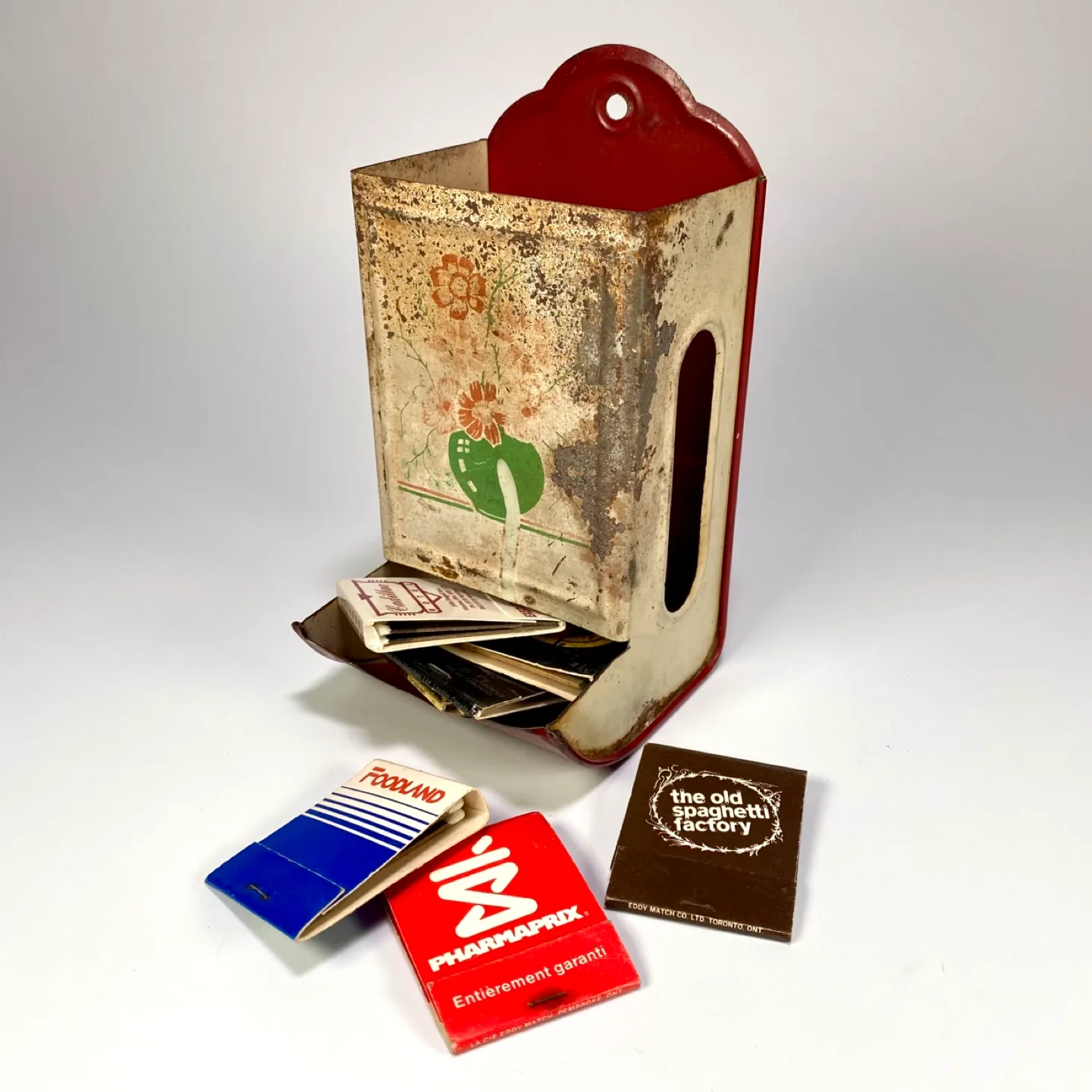Vintage Tin Match Holder thumbnail