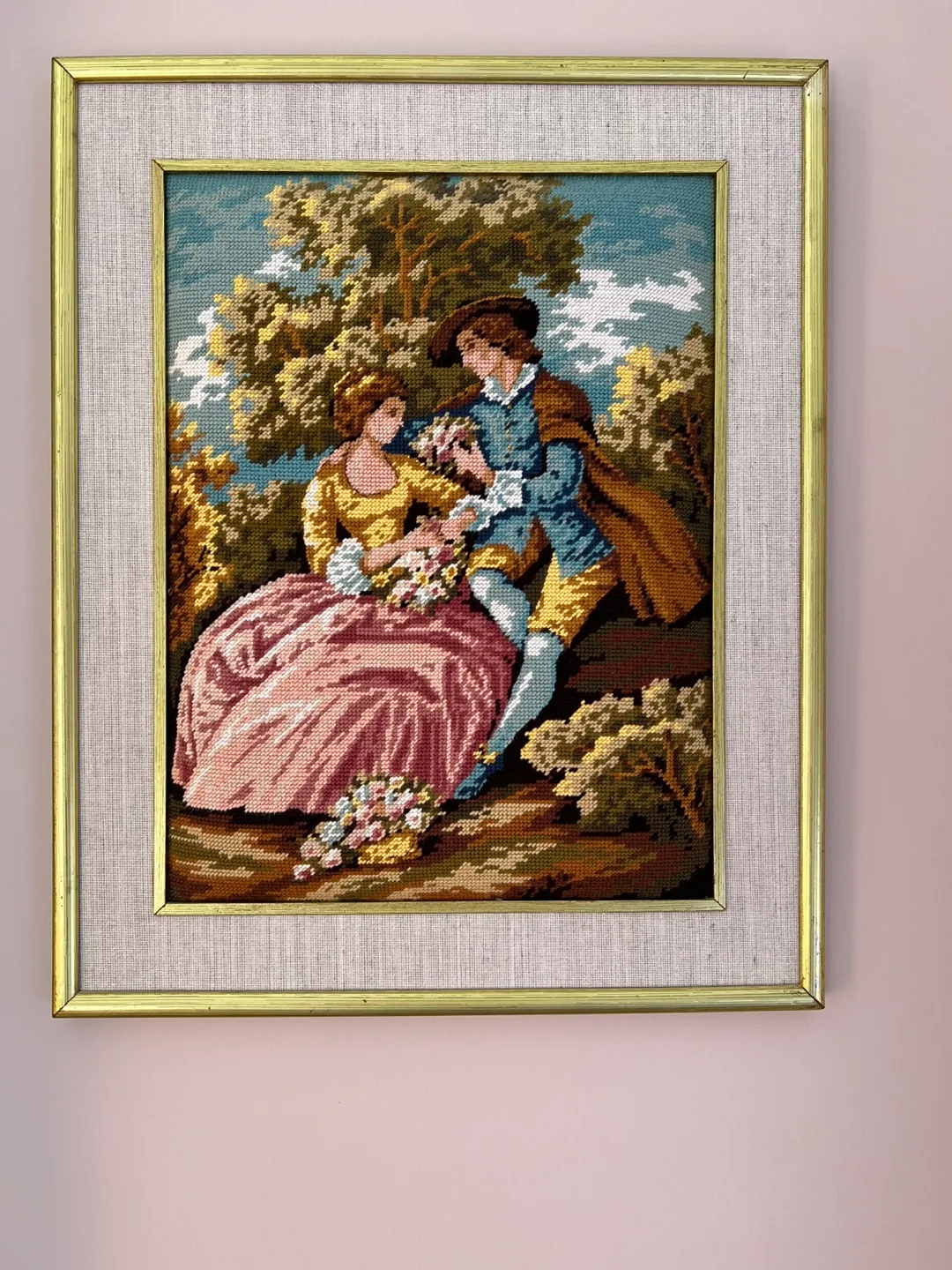 A framed Needlepoint on Canva image indicator(2)