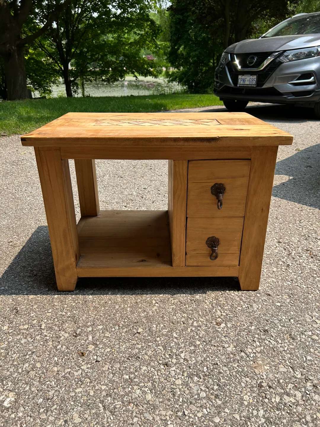 Two Wooden Side Tables,coffee table and console table thumbnail