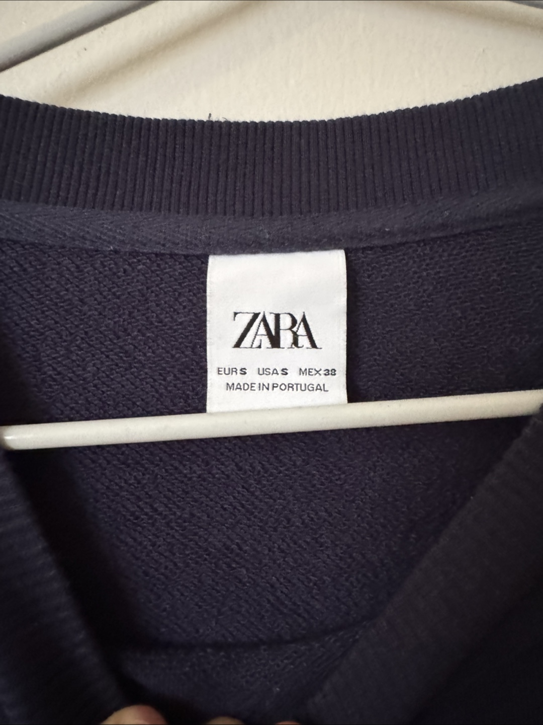 Zara Navy Blue Graphic Sweatshirt - Size S - photo 2