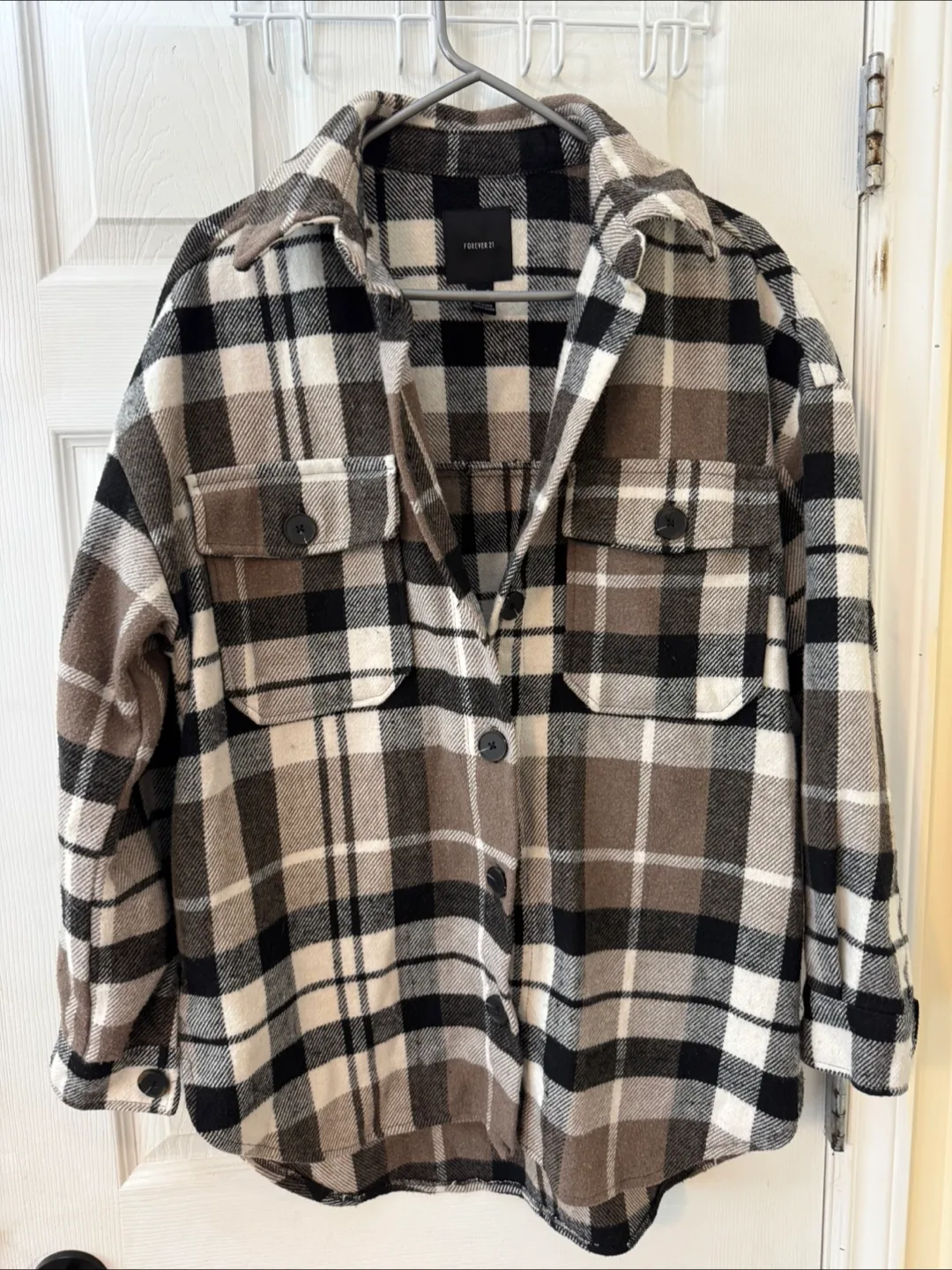 Forever 21 Plaid Shacket - Size M thumbnail