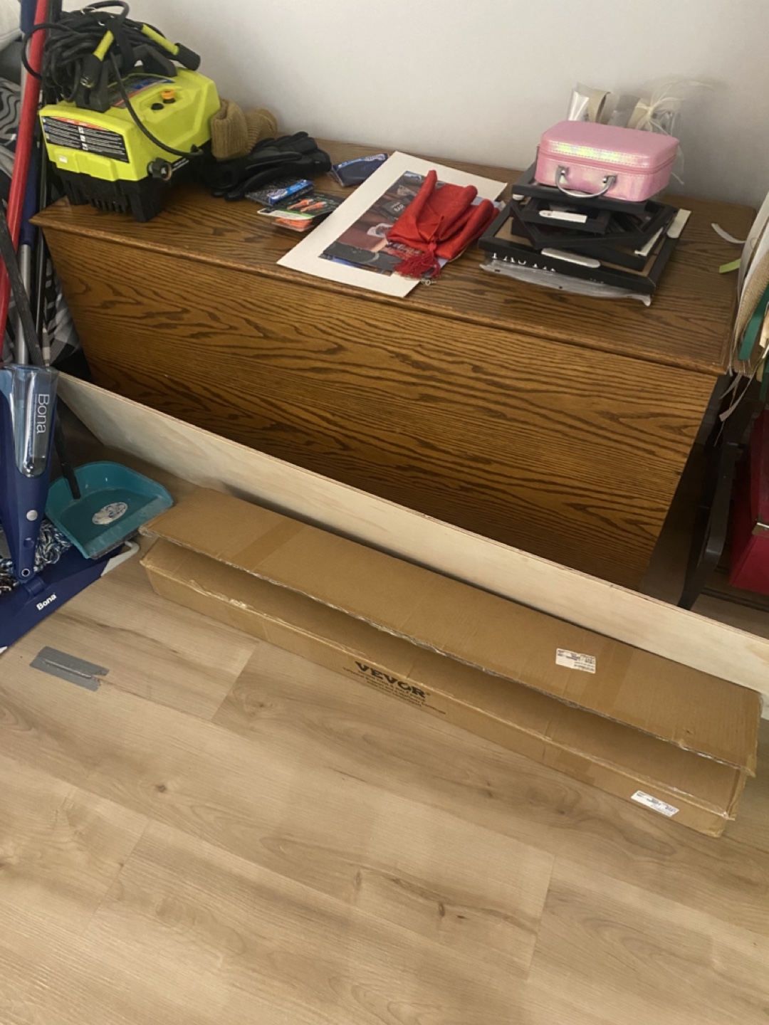 Wooden storage chest