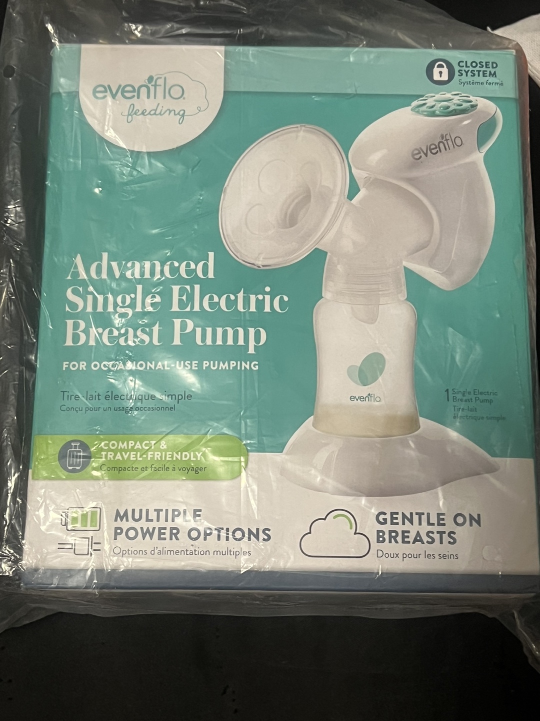 Evenflo Advanced Single Electric Breast Pump - New