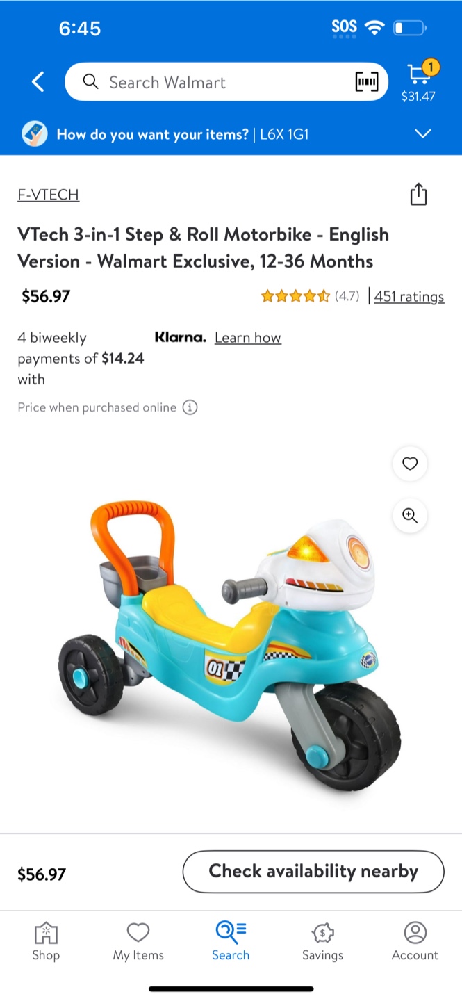 VTech 3-in-1 Step & Roll Motorbike - photo 3
