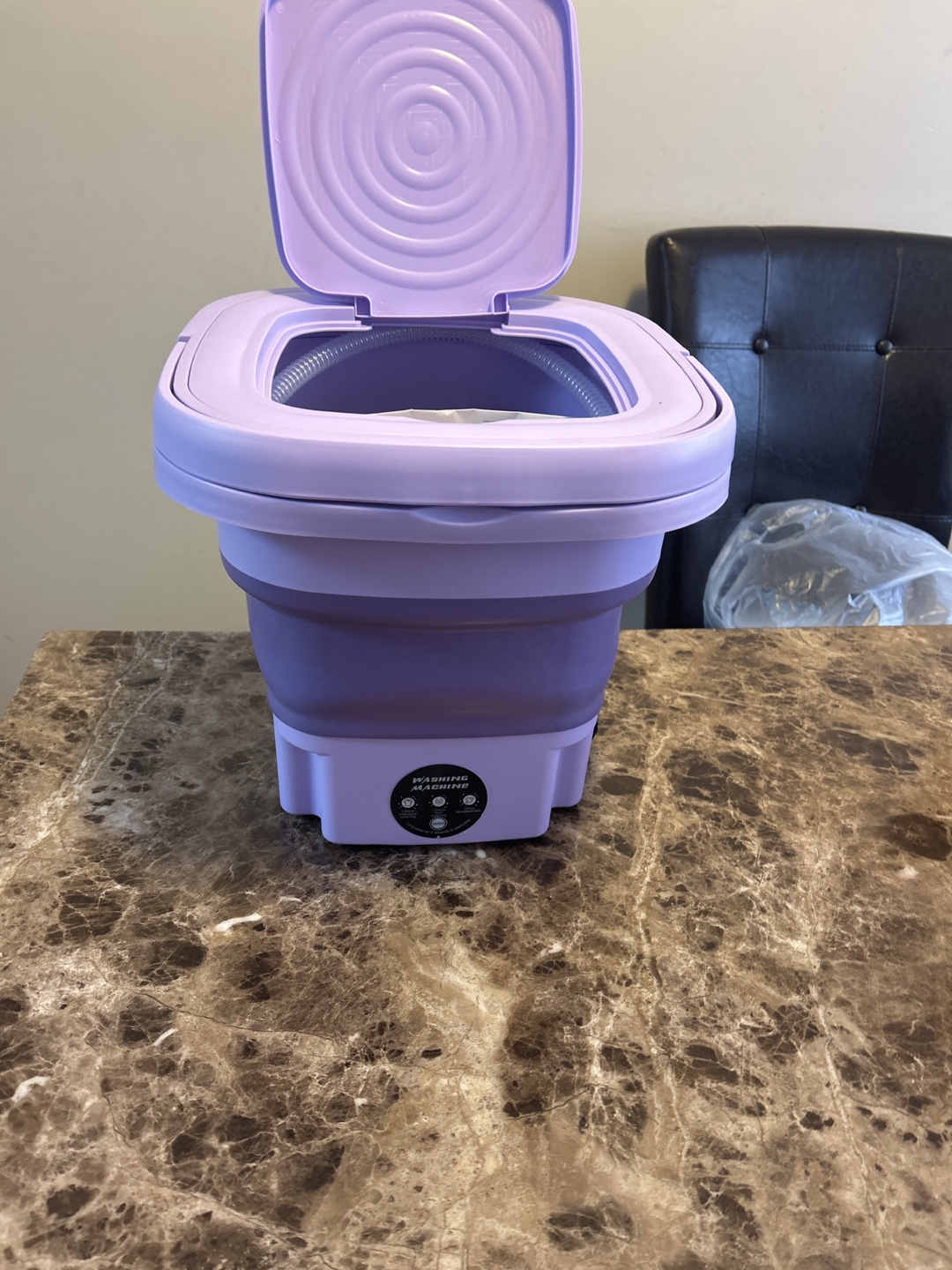 Portable Folding Washing Machine - Purple - photo 2