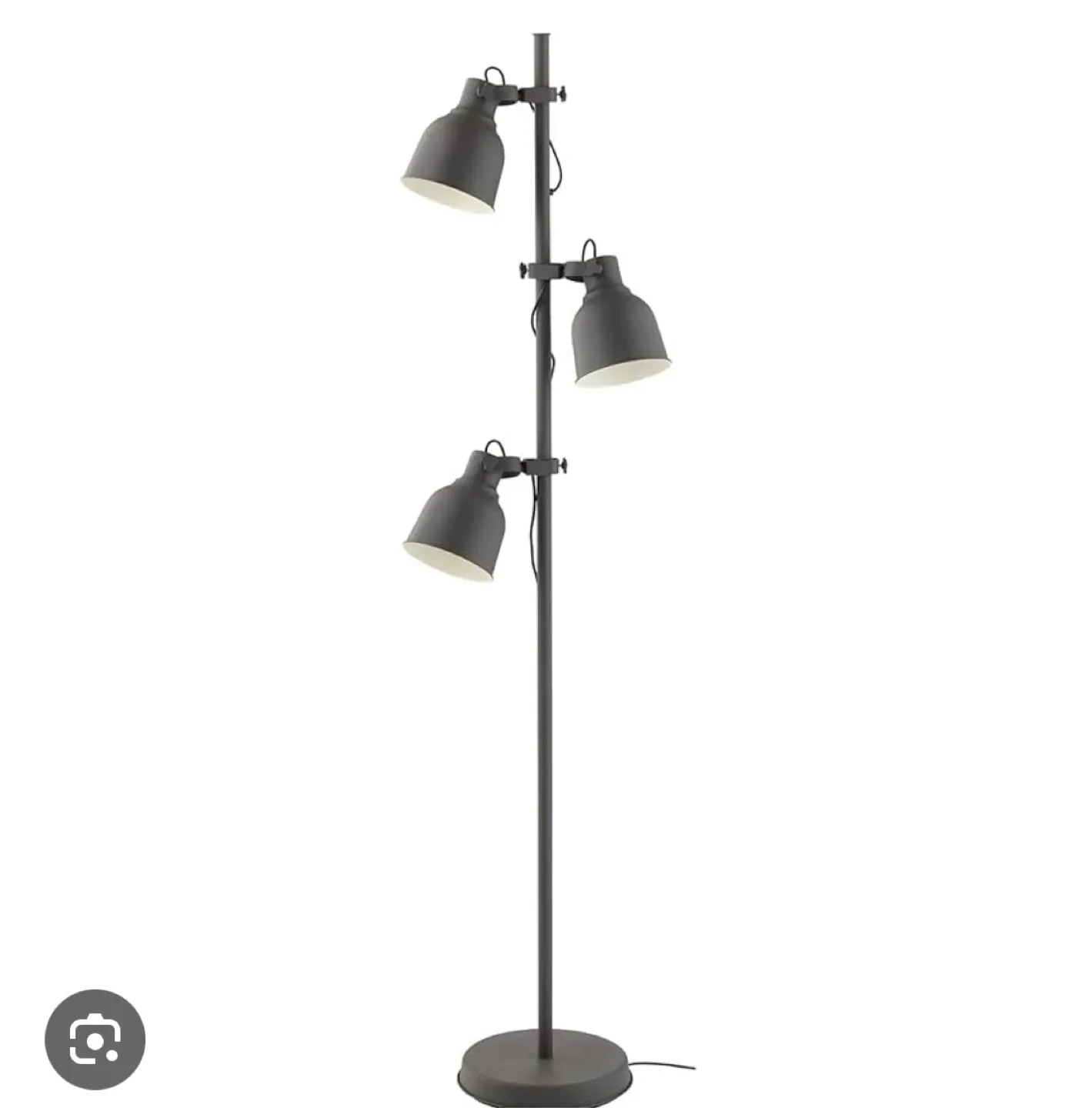 Hektar Ikea Lamp - Adjustable 3-Light - Dark Grey thumbnail