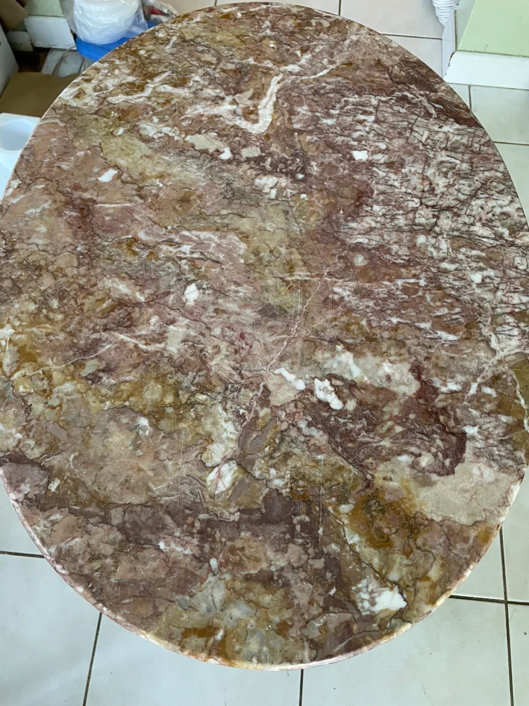 Oval Marble Top Coffee Table image indicator(2)