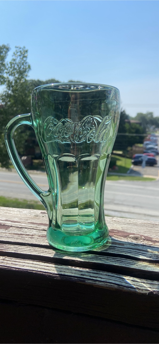 Coca-Cola Green Glass Mug (set of 8)