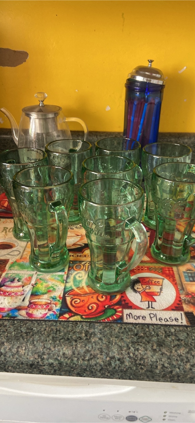 Coca-Cola Green Glass Mug (set of 8) - photo 2