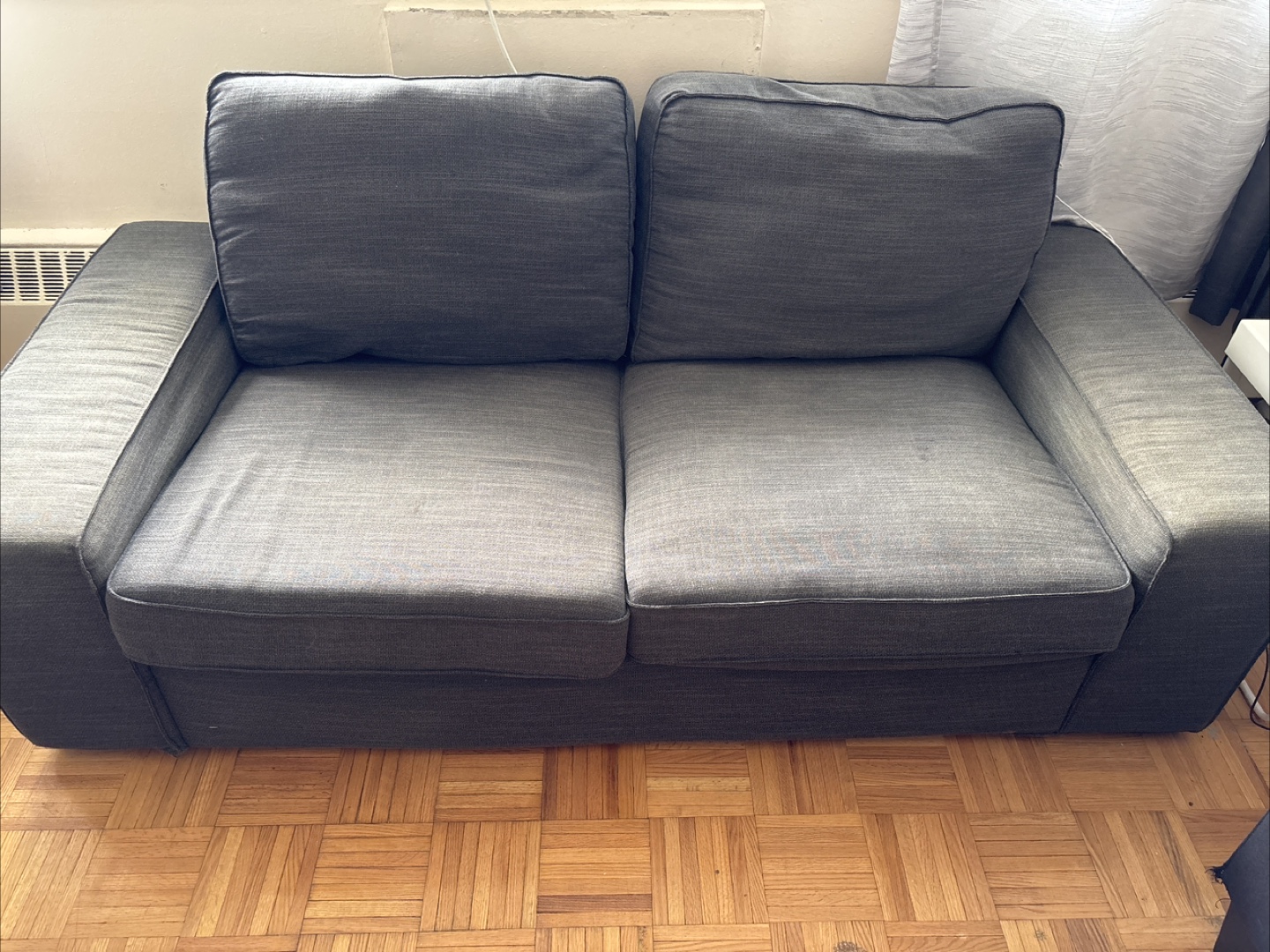 Grey 2-Seat IKEA Sofa