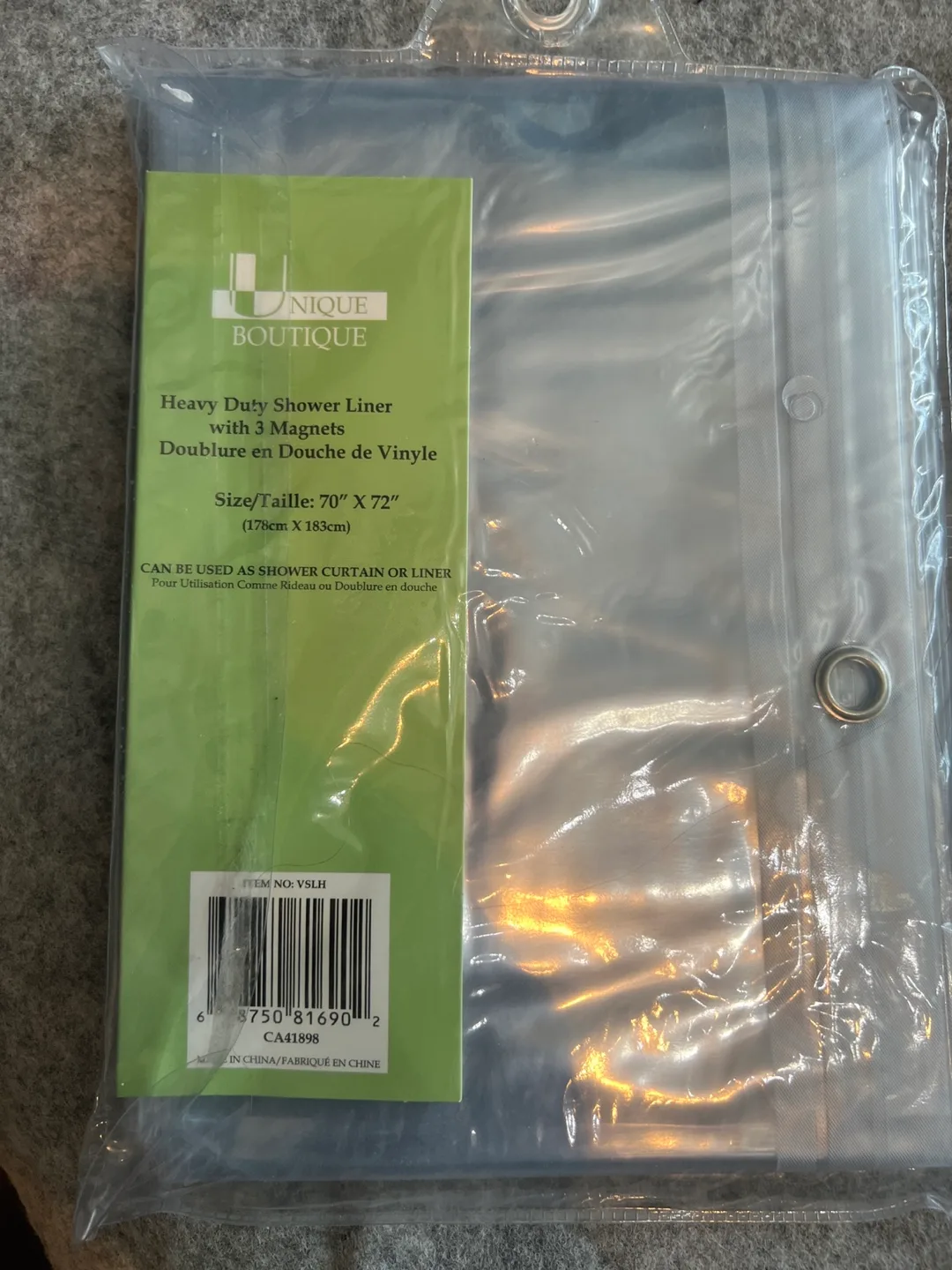 Unique Boutique Heavy Duty Shower Liner - NEW image indicator(2)