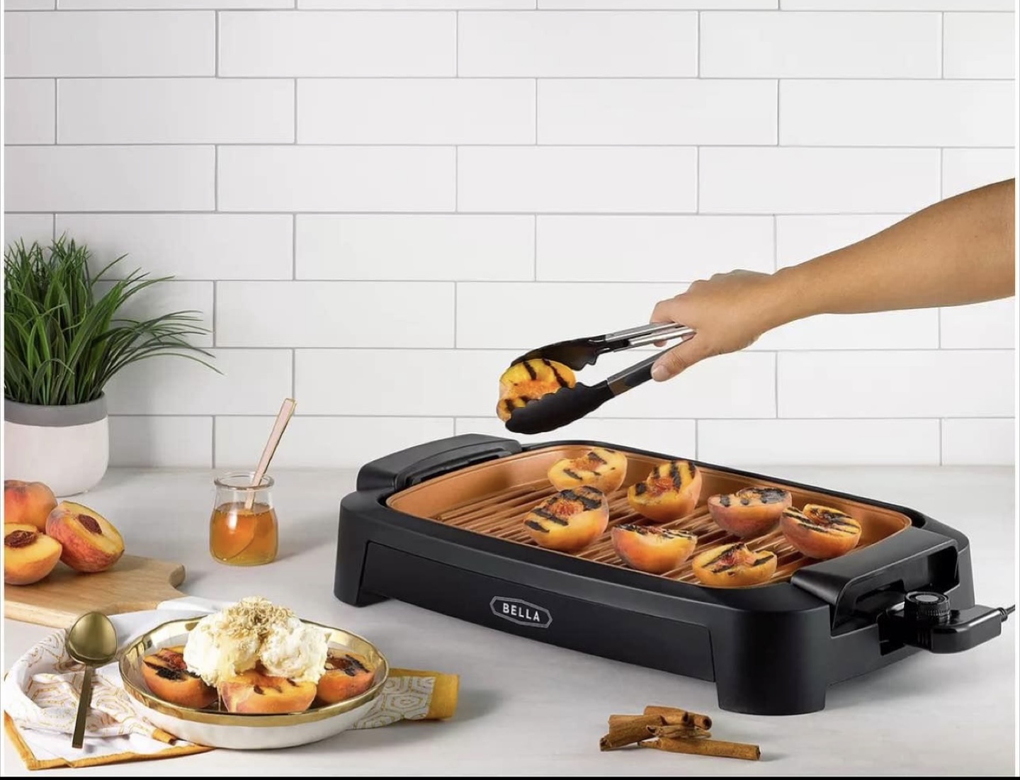 Bella 12" x 16" Smokeless Grill - photo 3
