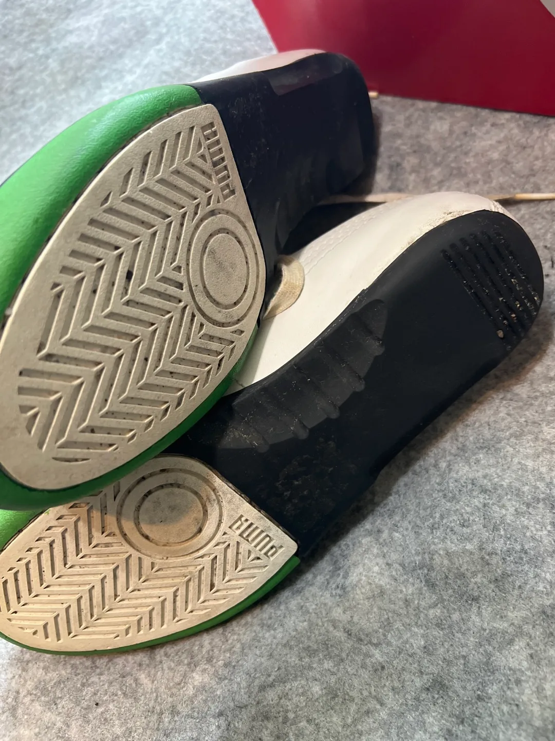 Puma White & Green Shoes - US 9.5 image indicator(3)