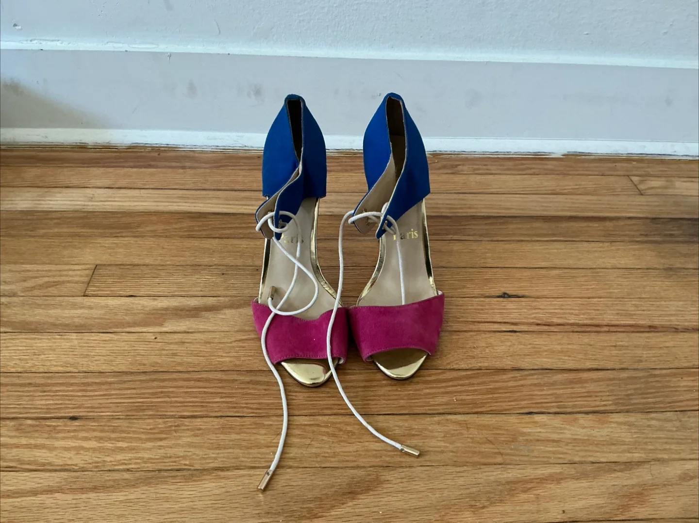 Christian Louboutin pink and blue Heels (Not real) thumbnail