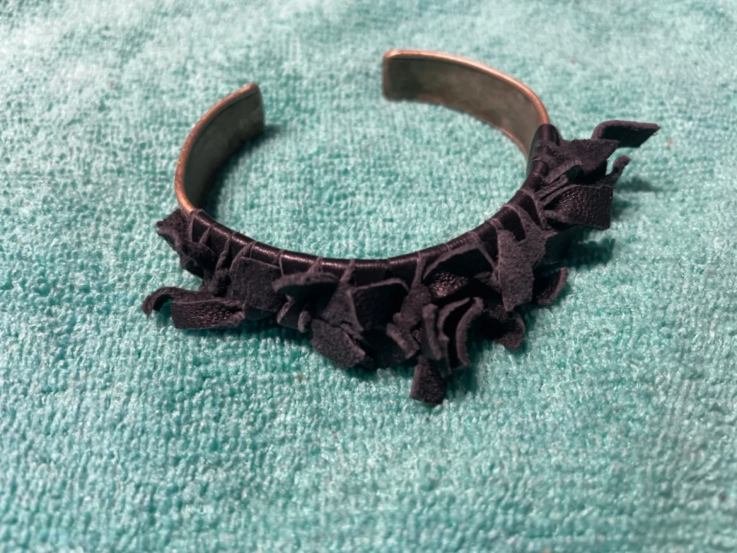 Leather & Metal Cuff Bracelet thumbnail