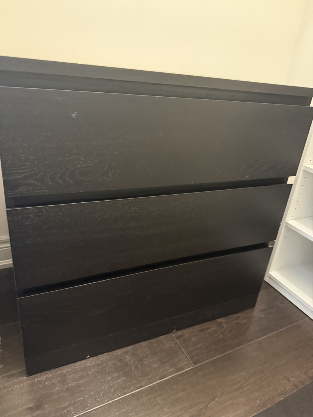 IKEA Malm 3-Drawer Dresser - Black