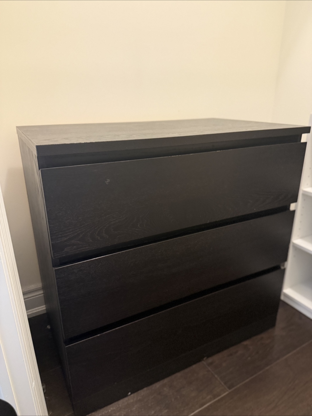 IKEA Malm 3-Drawer Dresser - Black - photo 2