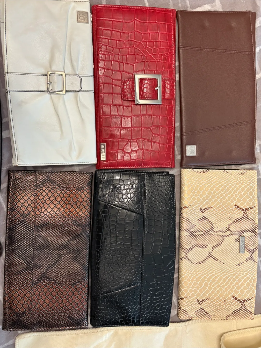 MICHE Black Faux Croc Handbag image indicator(2)