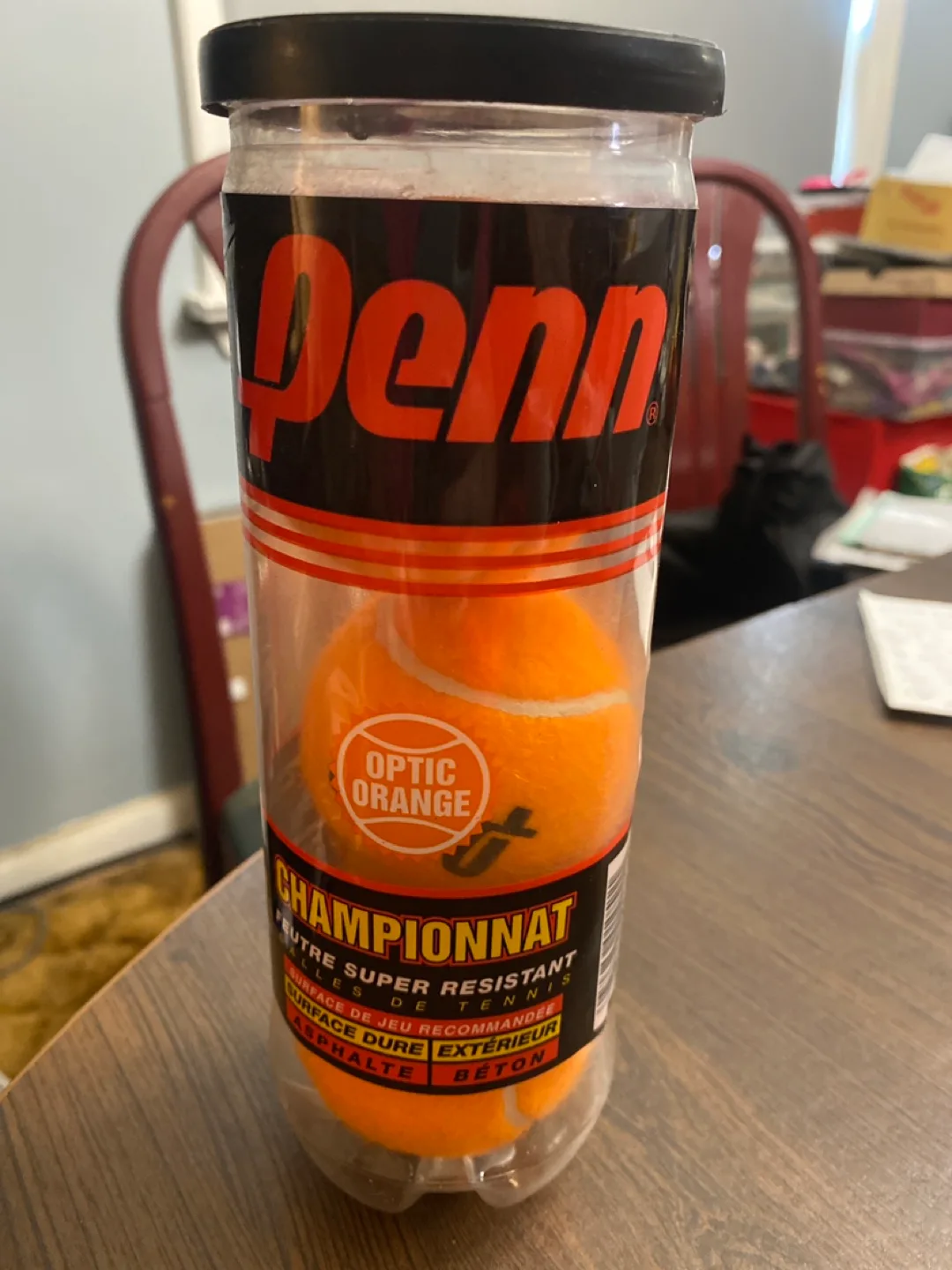 Penn Championnat Optic Orange Tennis Balls thumbnail