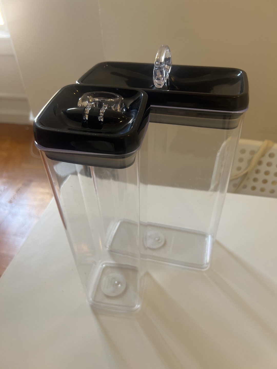 Two Clear Airtight Food Storage Containers - photo 4