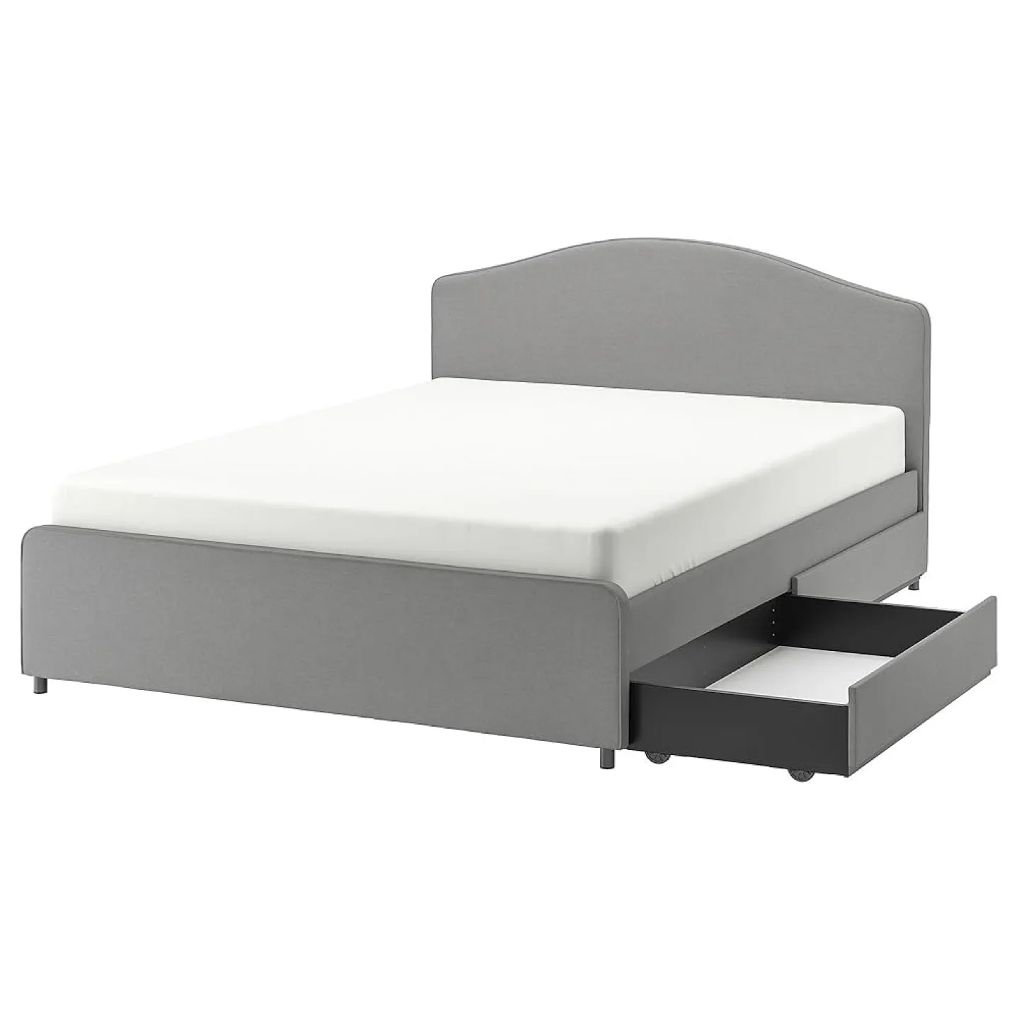 IKEA Hauga Double Grey Bed Frame thumbnail