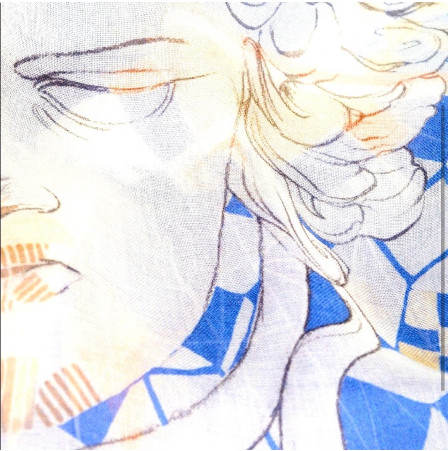Versace Scarf - Blue & White - photo 4