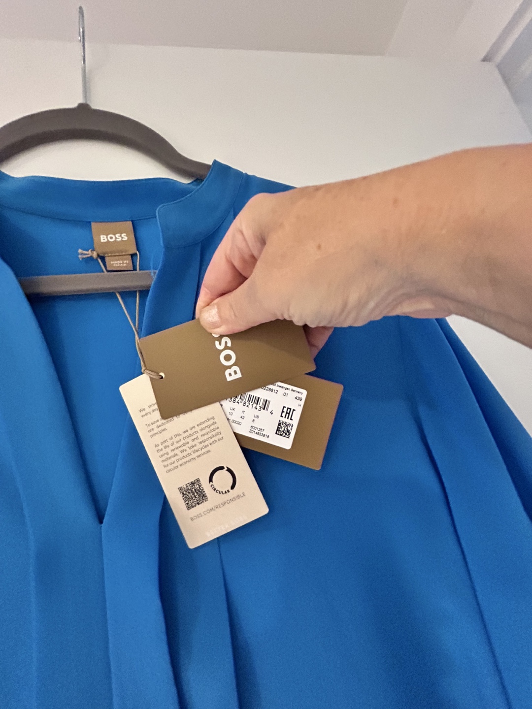 New BOSS Blue Blouse - photo 3