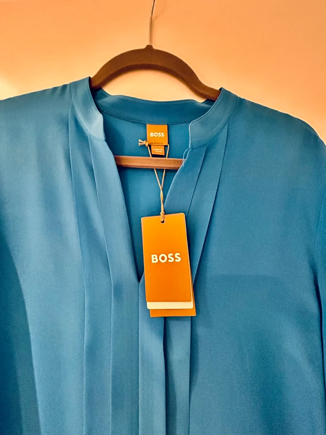New BOSS Blue Blouse