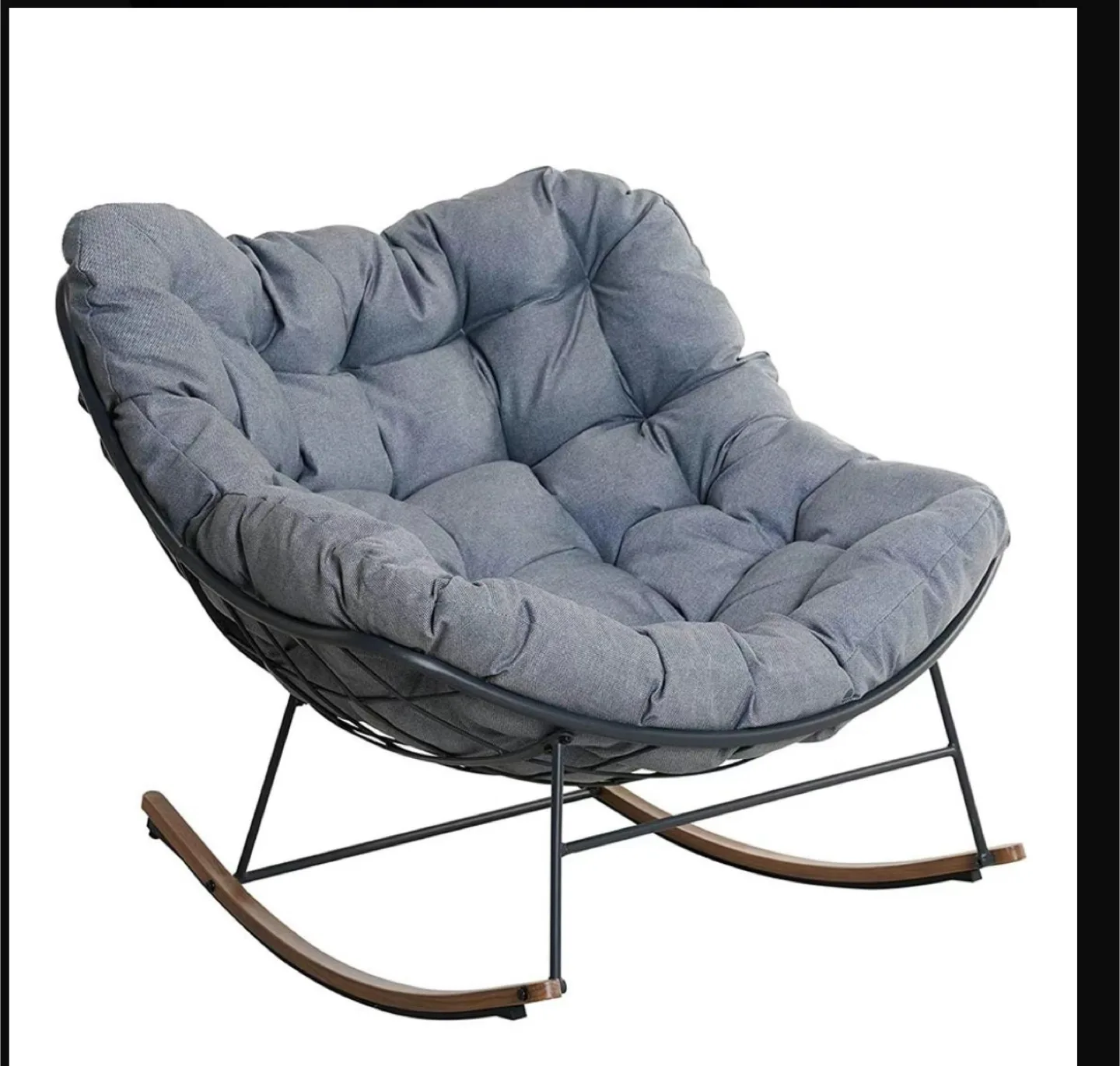 GRAND PATIO Papasan Rocking Chair thumbnail