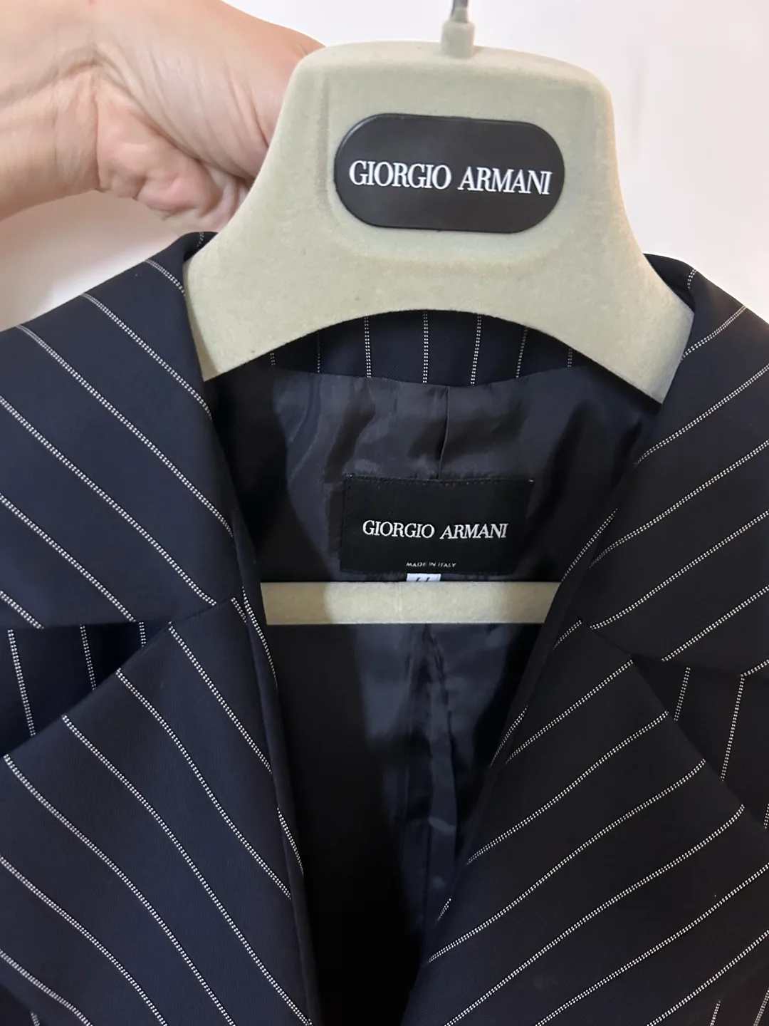 Giorgio Armani Pinstripe Suit - Size 44