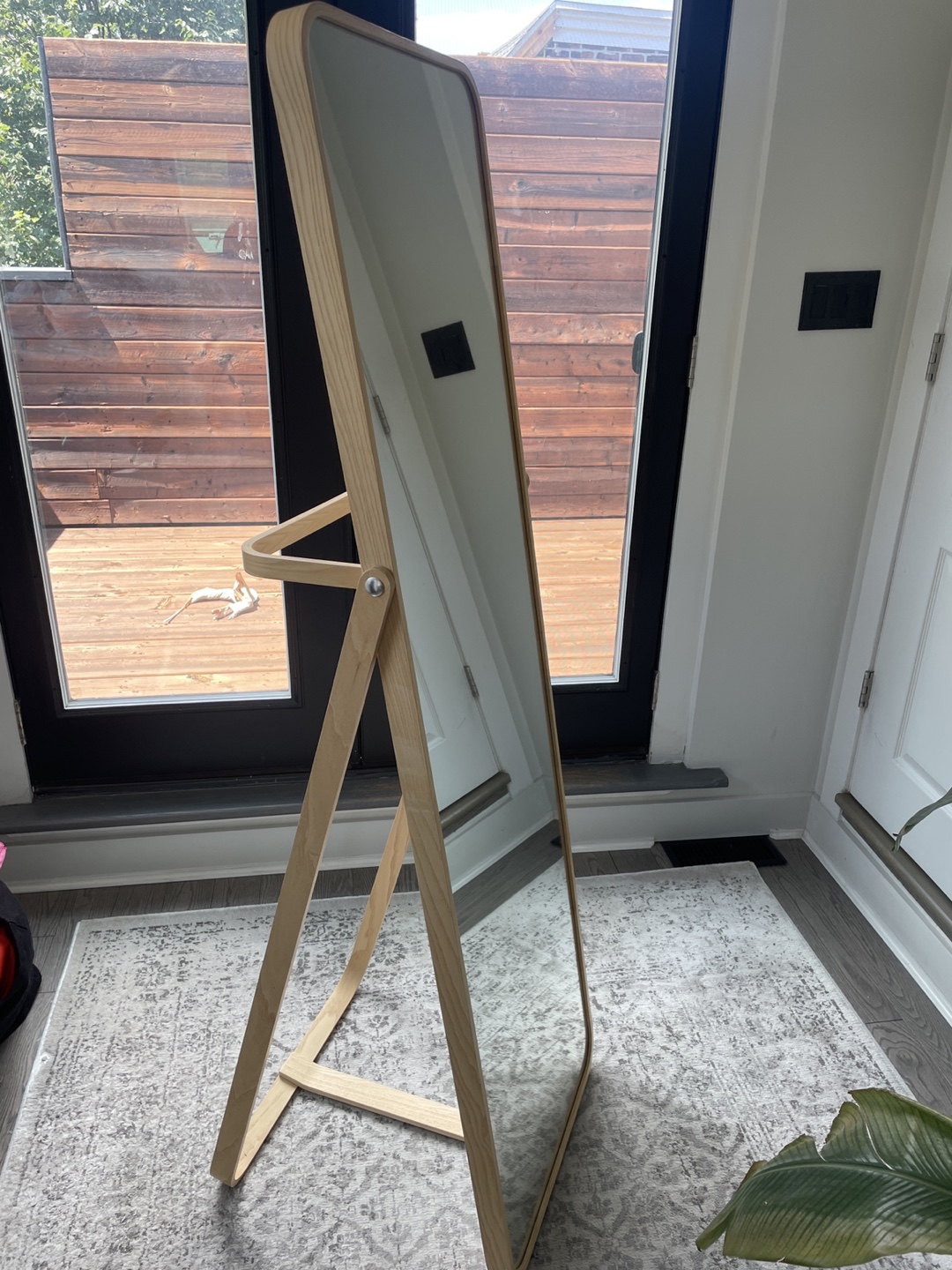 Selling IKEA Ikornnes standing mirror in Ash. - photo 2