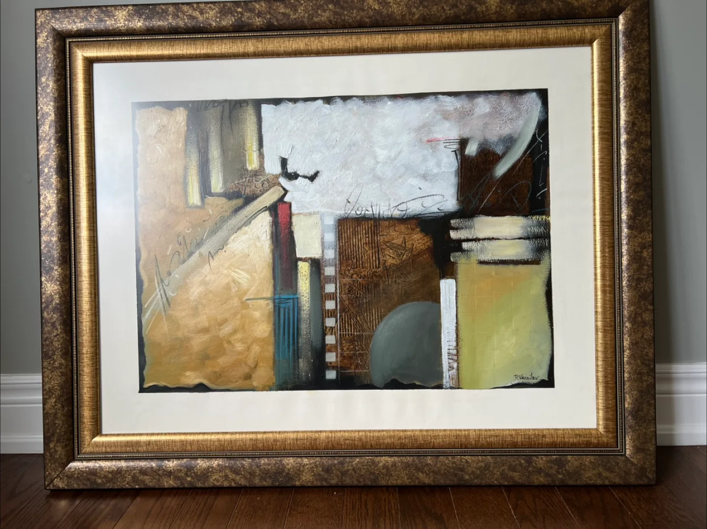 Framed Abstract Painting - P. Versaillev image indicator(2)