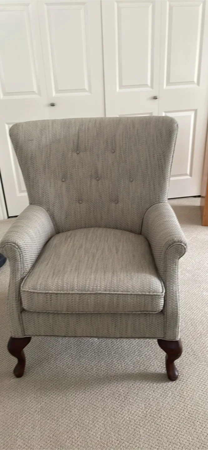 Wingback Armchair - Neutral Pattern thumbnail