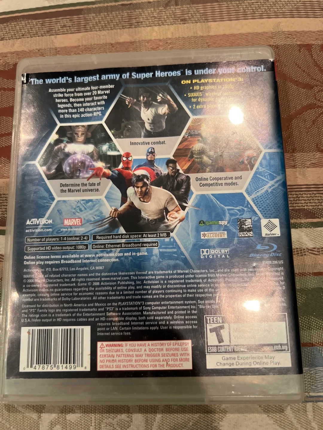 Marvel Ultimate Alliance PS3 Game image indicator(2)