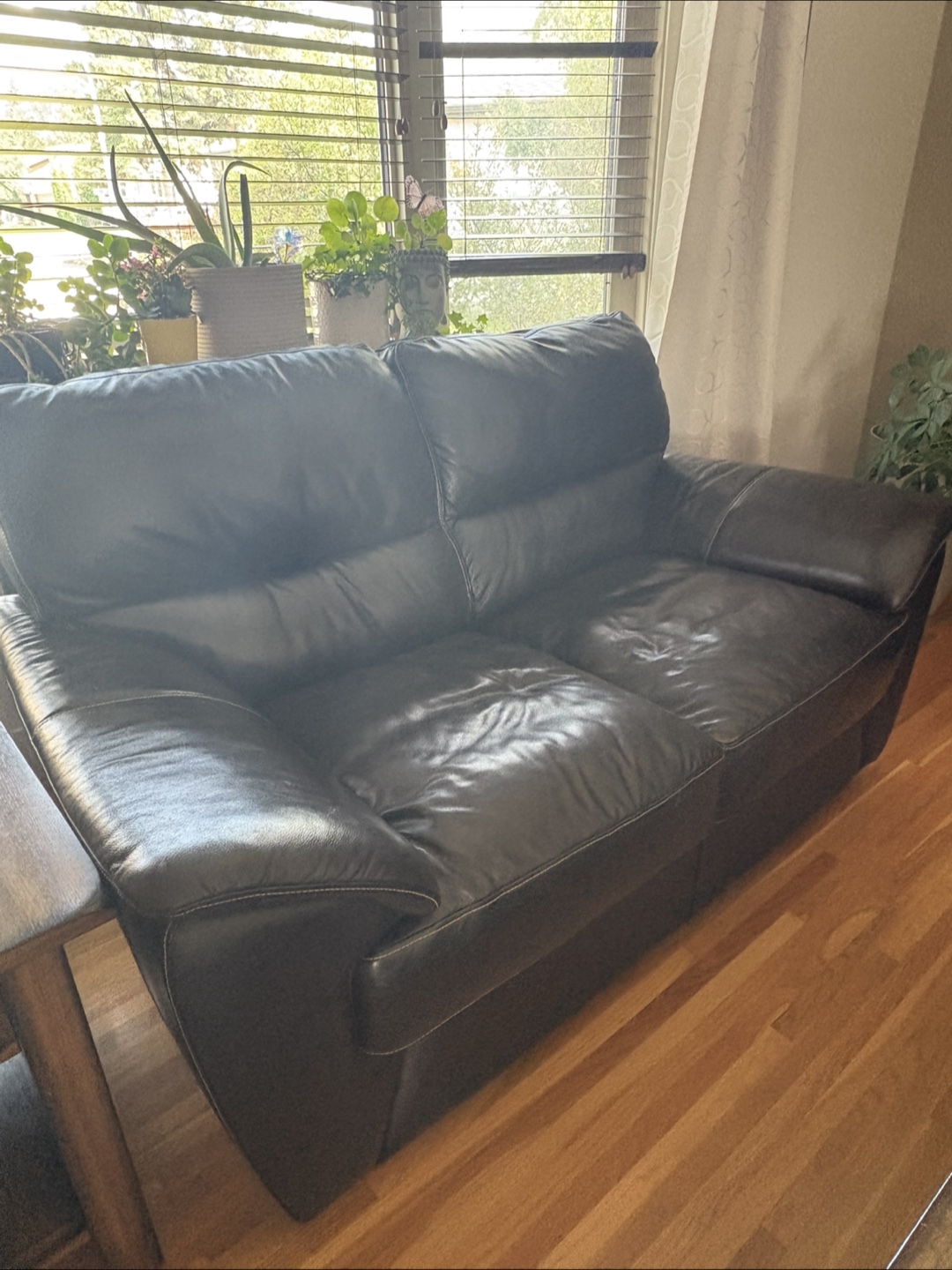 La-Z-Boy Brown Leather Loveseat Sofa - photo 2
