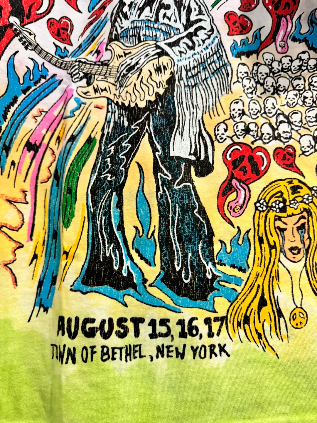 Warren Lotas Woodstock 69 Tie Dye Rare Hendrix (Large) image indicator(3)