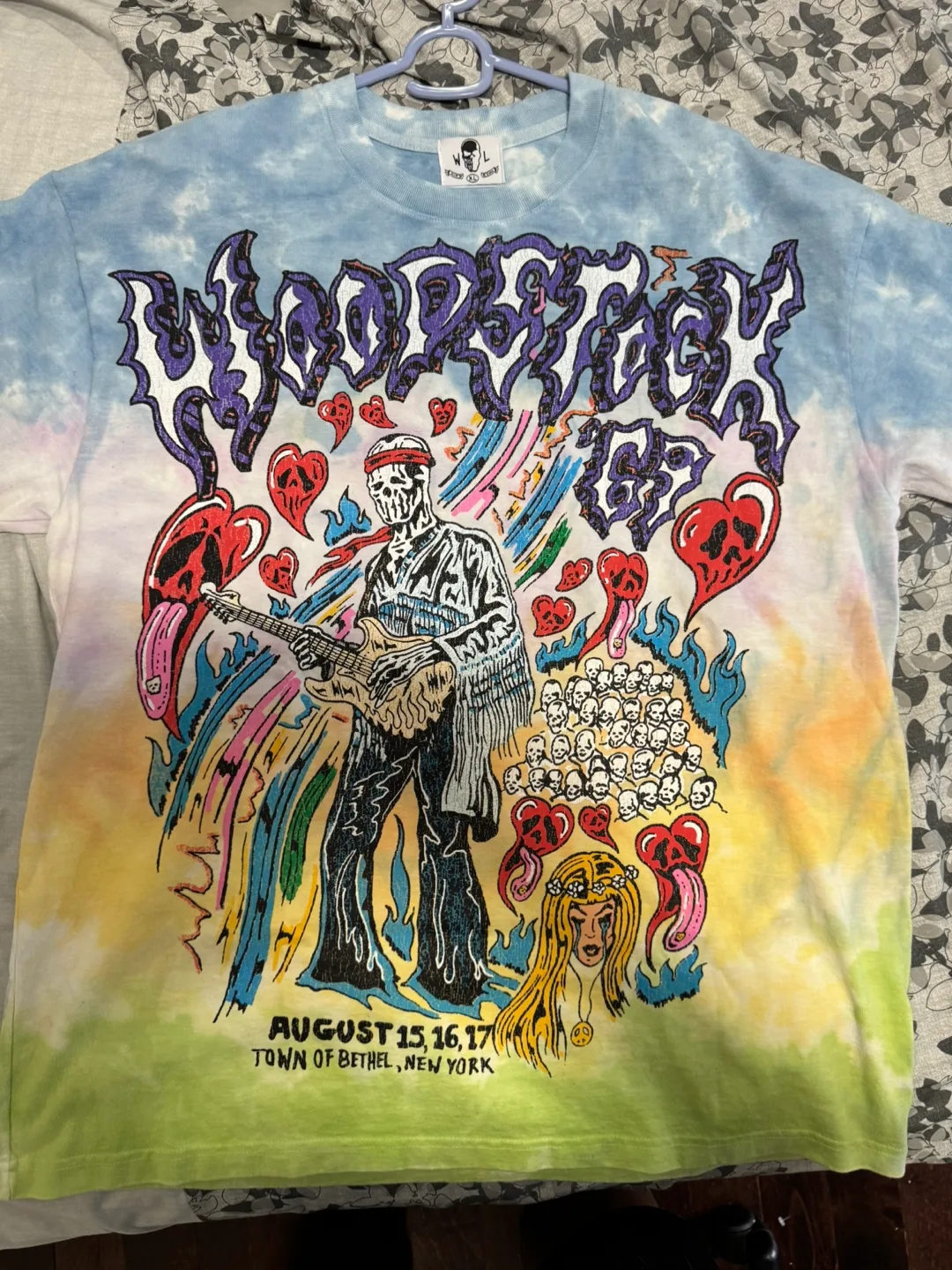 Warren Lotas Woodstock 69 Tie Dye Rare Hendrix (Large) image indicator(7)