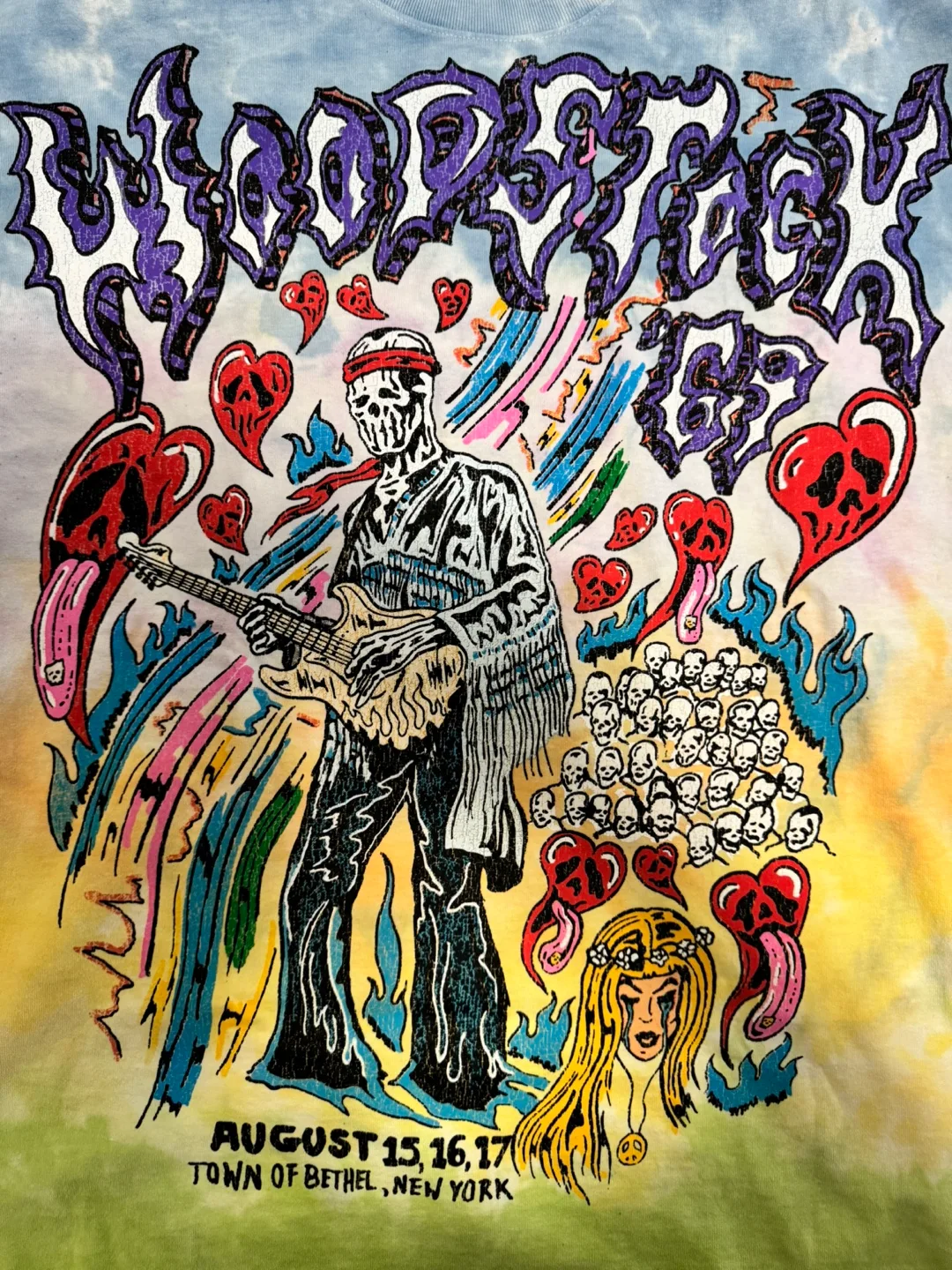 Warren Lotas Woodstock 69 Tie Dye Rare Hendrix (Large) image indicator(8)