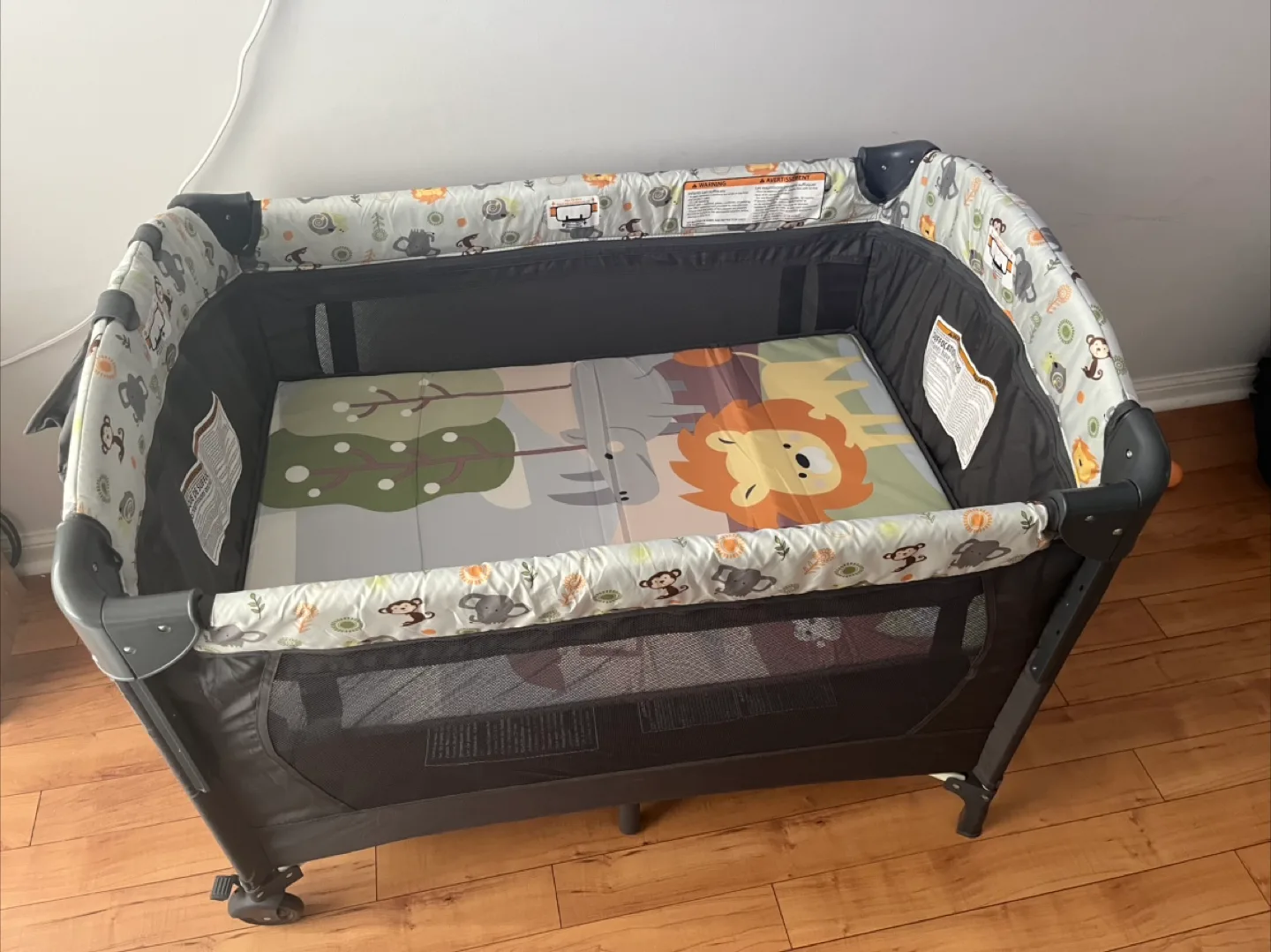 Playpen with Big Vision, Full-Size Infant Bassinet thumbnail