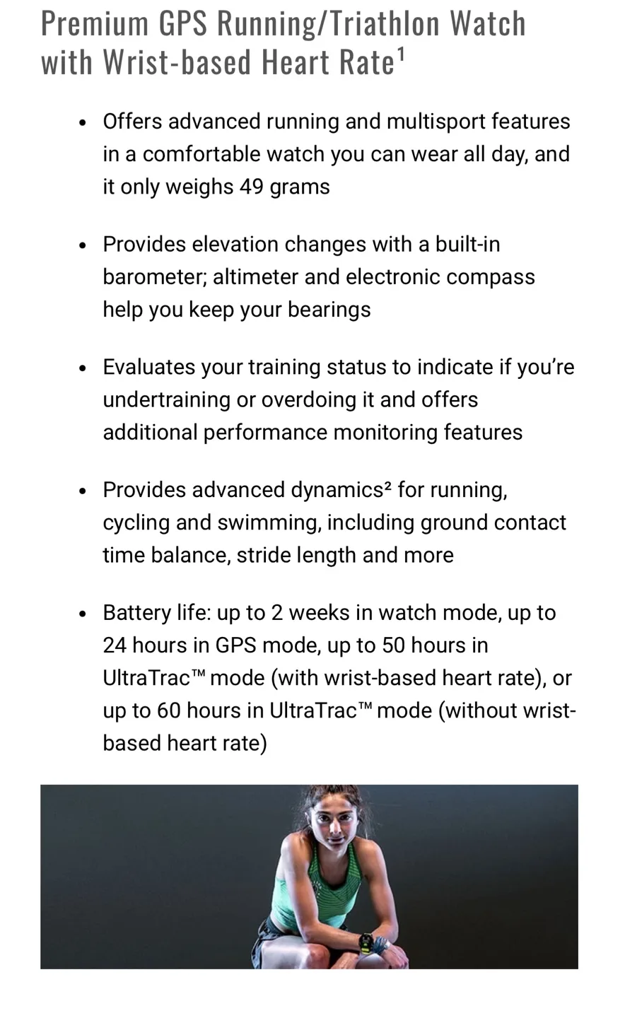 🇨🇦 Garmin 935 GPS Running/Triathlon Watch image indicator(4)