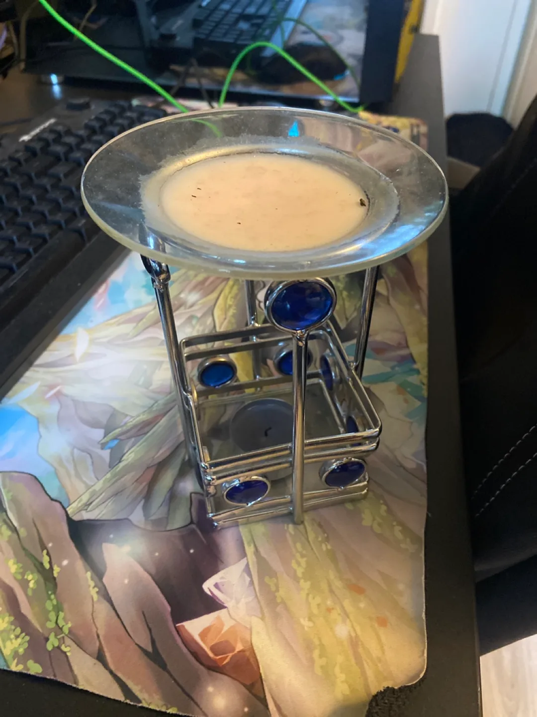 Wax Warmer - Silver and Blue 🇨🇦 thumbnail