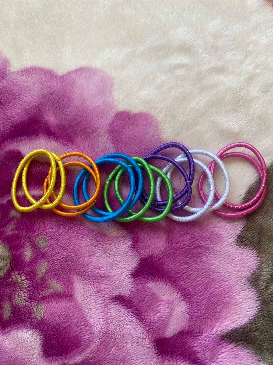 Colorful Hair Ties - Set of 8 thumbnail