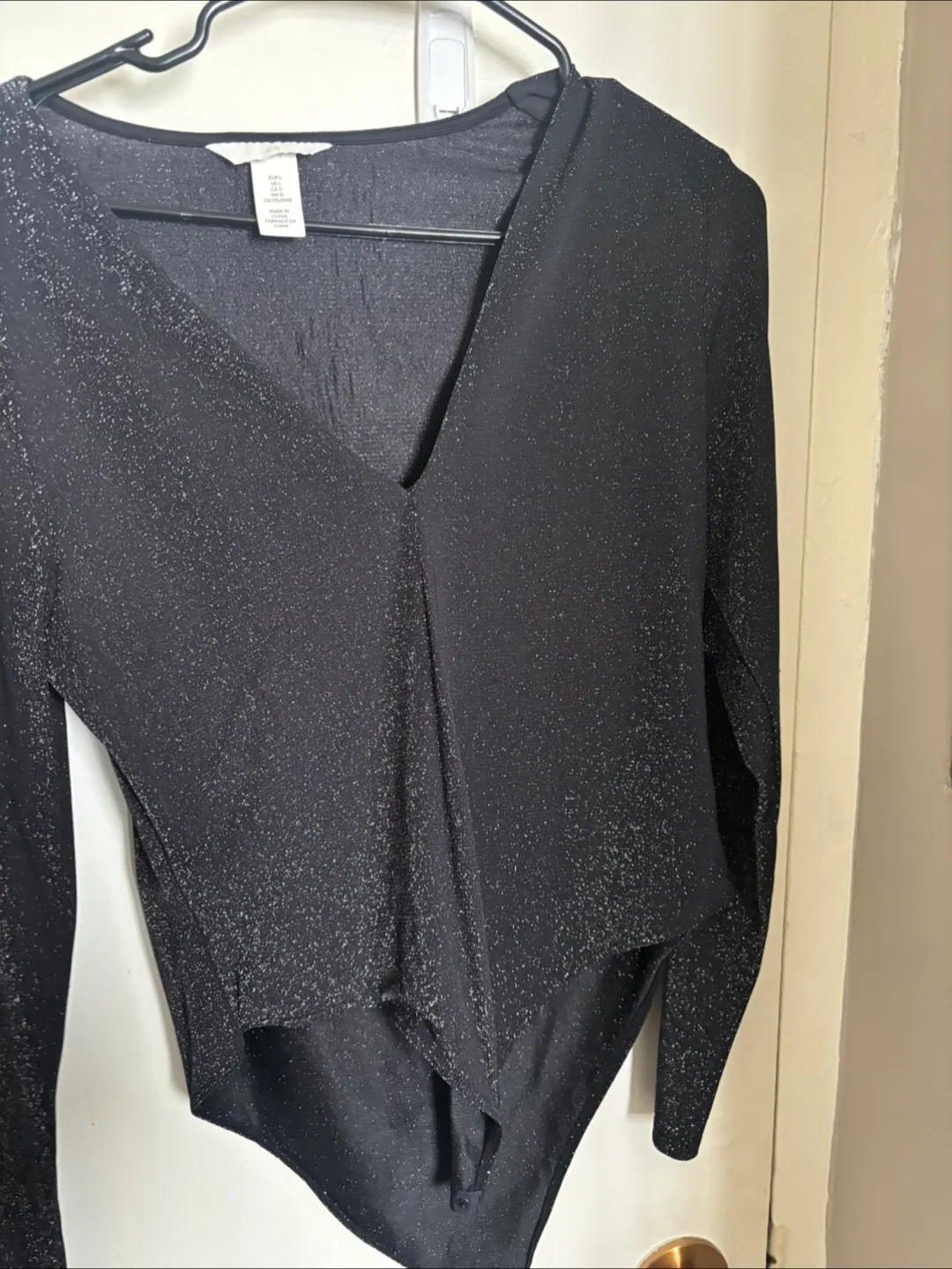 H&M Black Sparkly Bodysuit Size EUR 36 thumbnail