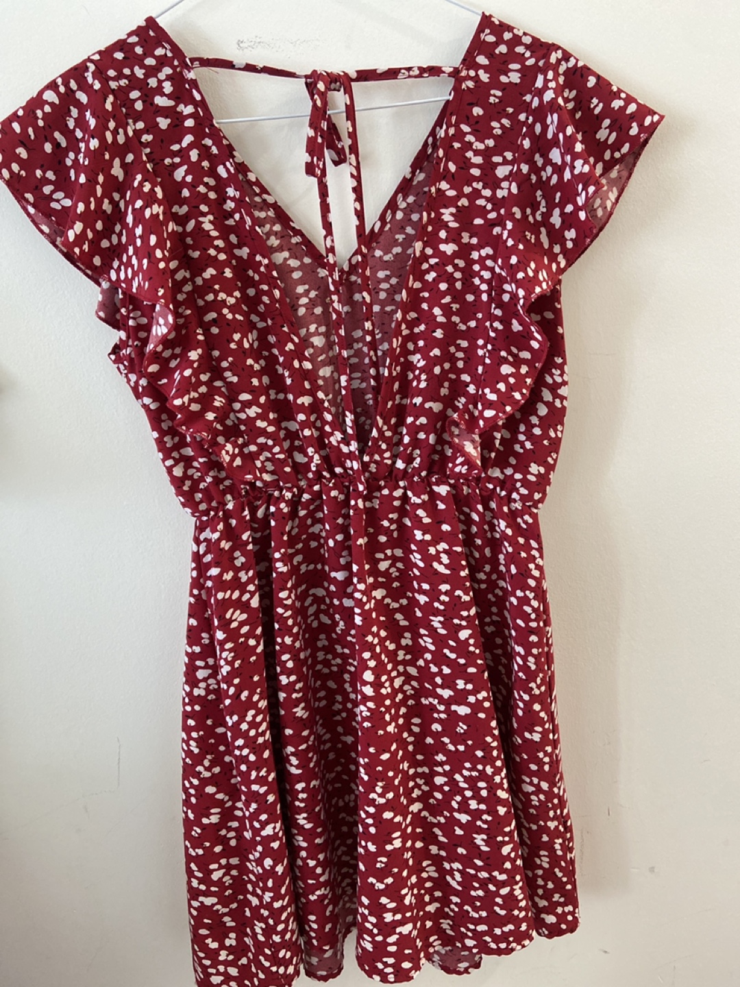 Red & White Print Dress - photo 2