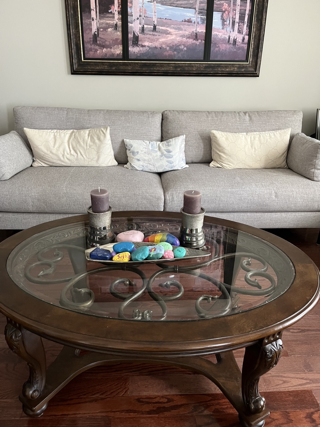 Oval Glass Top Coffee Table - photo 2