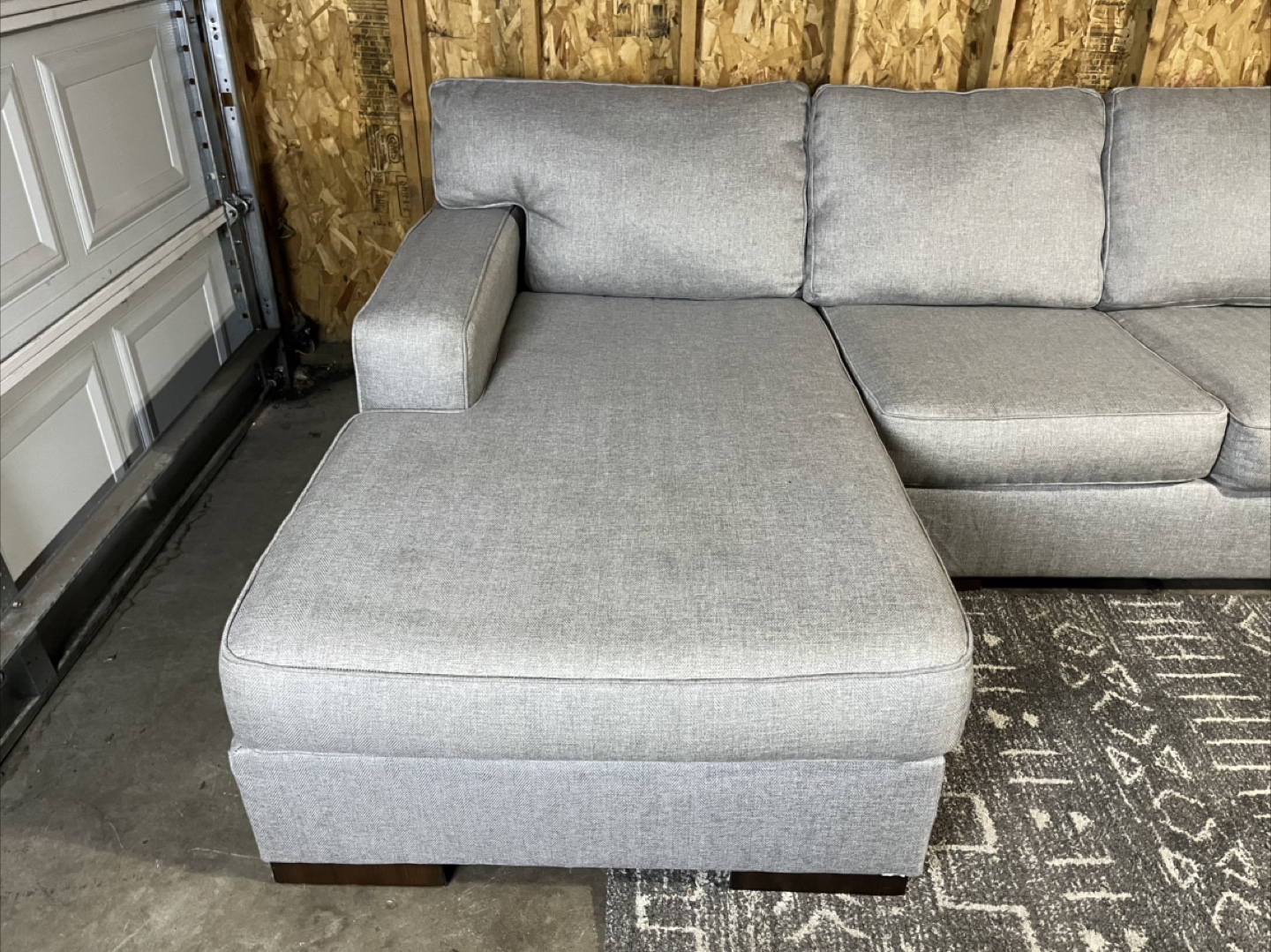 FREE DELIVERY - Ashley Furniture Gray Sectional w/ Chaise - photo 4