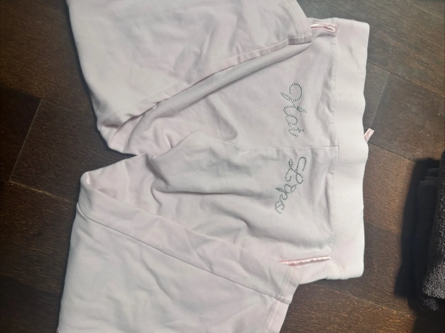 Vintage Y2k Capri pink pants with gems on back image indicator(2)