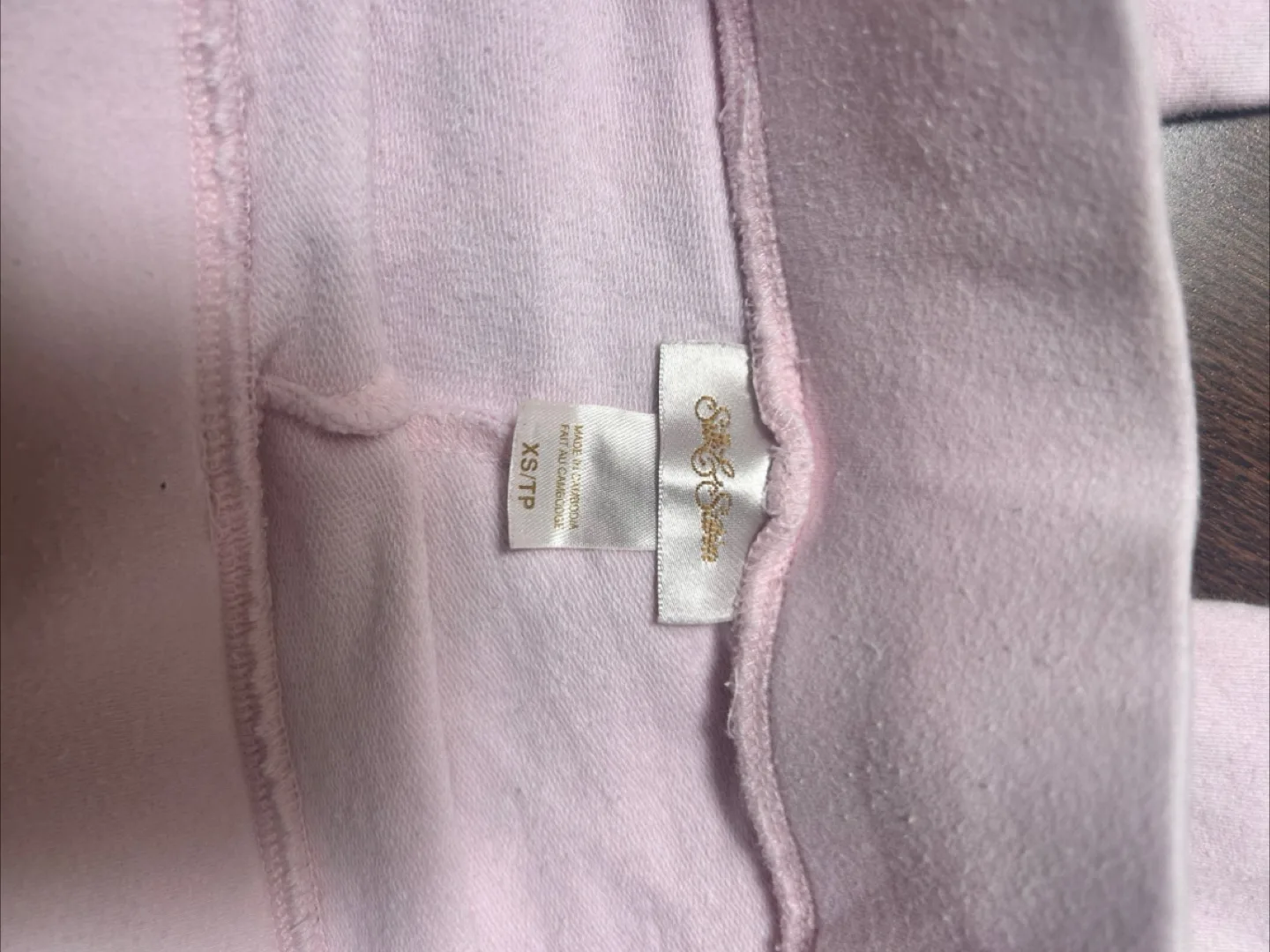 Vintage Y2k Capri pink pants with gems on back image indicator(4)