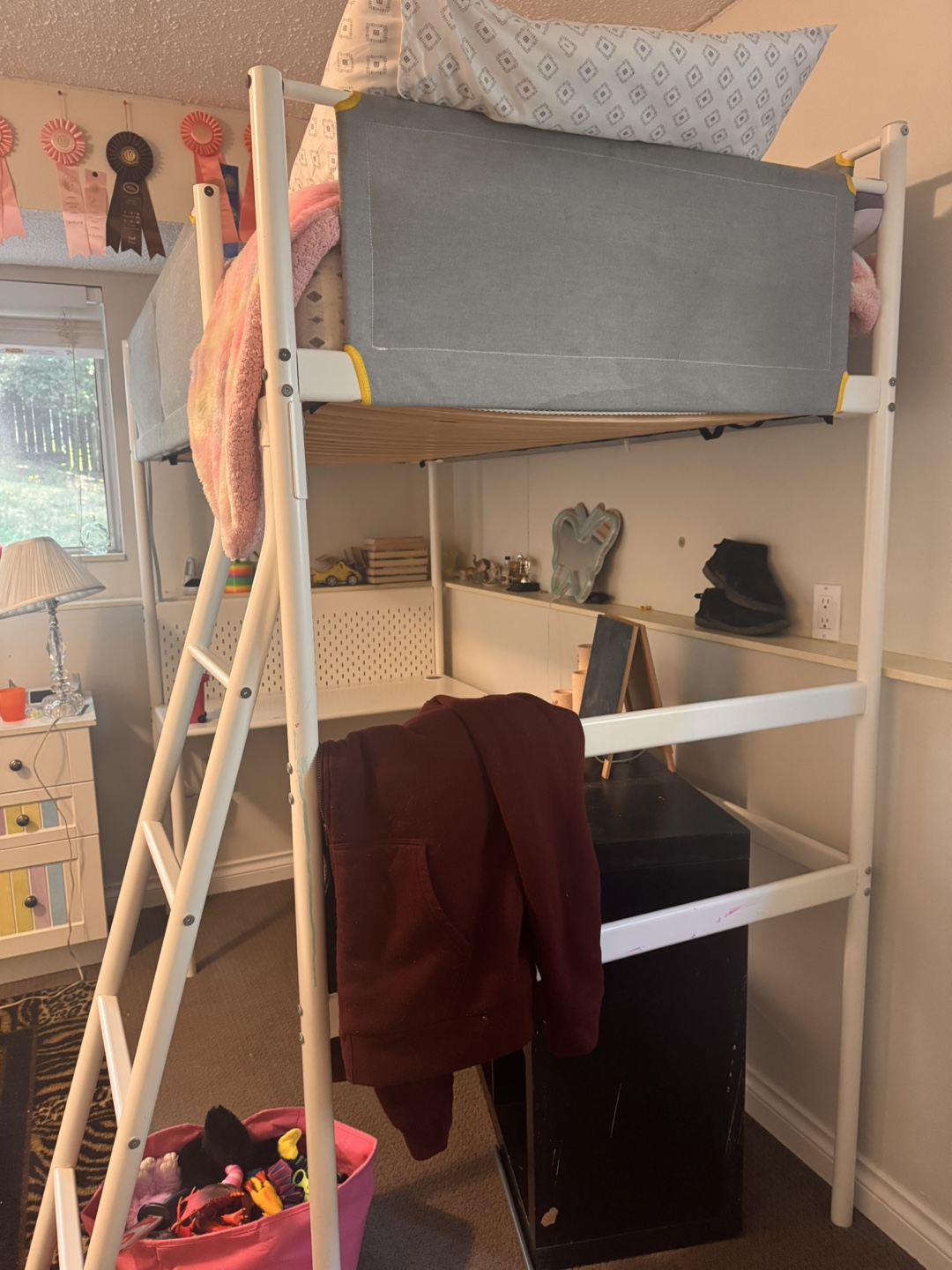 IKEA Småstad Loft Bed Frame with Desk