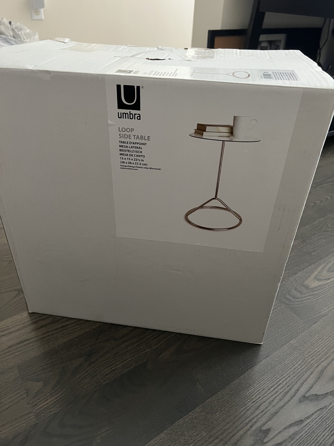 New Umbra Loop Side Table - 15x15x22.5 inches - photo 2